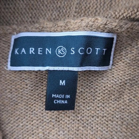 Karen Scott Open Front Sweater Vest - Picture 5 of 8